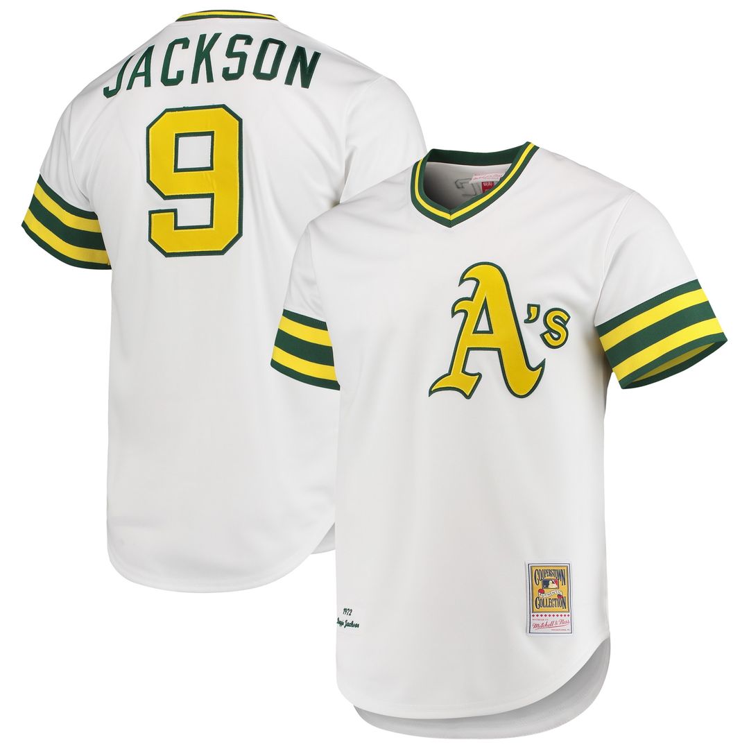 Athletics Reggie Jackson Mitchell & Ness 1972 Cooperstown Authentic Jersey - White