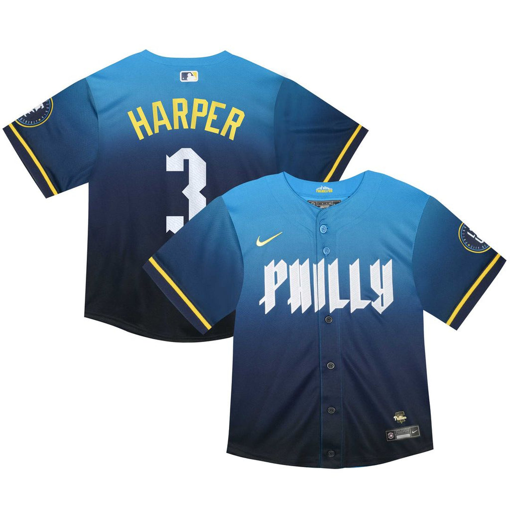 Philadelphia Phillies Bryce Harper Nike Toddler 2024 City Connect Limited Player Jersey - Blue