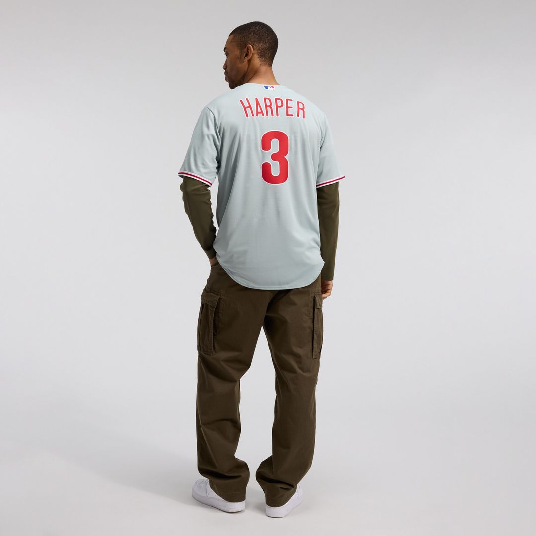 Philadelphia Phillies Bryce Harper Nike Road Replica Jersey - Gray