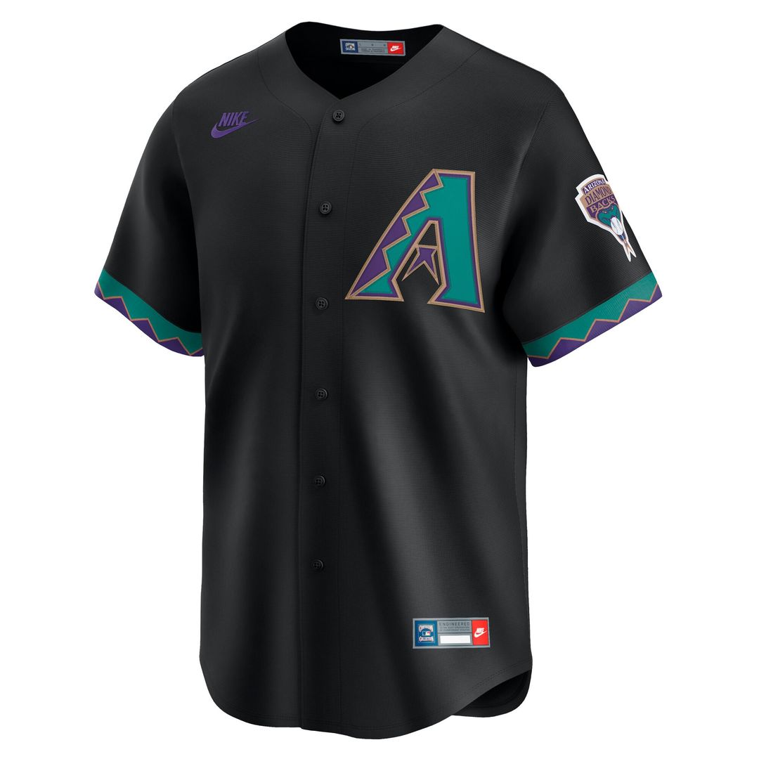 Arizona Diamondbacks Randy Johnson Nike Throwback Cooperstown Limited Jersey - Black