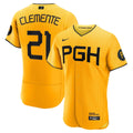 Pittsburgh Pirates Roberto Clemente Nike City Connect Authentic Player Jersey - Gold