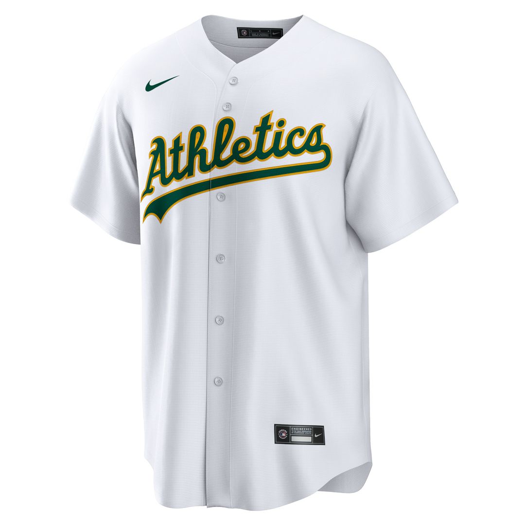 Athletics Nike Home Blank Replica Jersey - White
