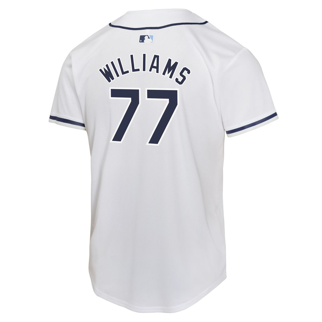 Tampa Bay Rays Carson Williams Nike Youth Home Player Game Jersey - White