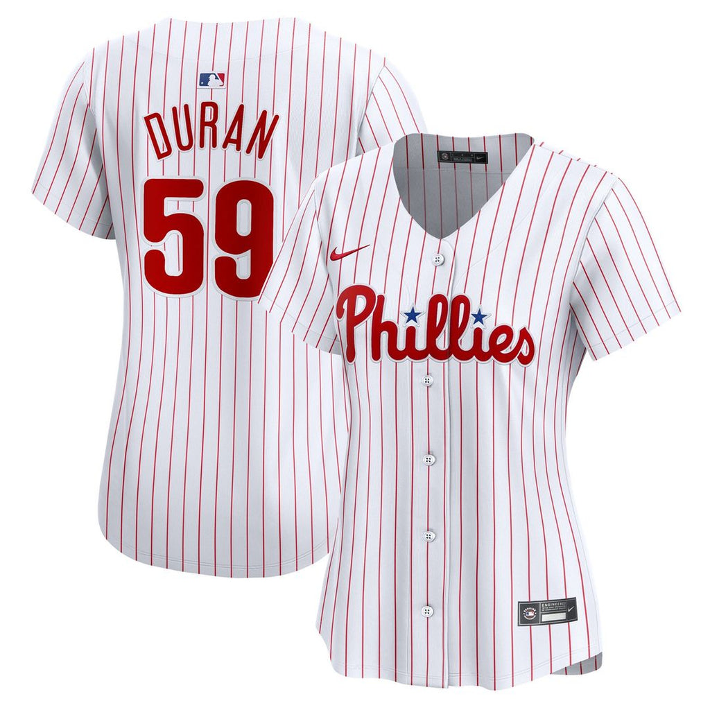 Philadelphia Phillies Jhoan Duran Nike Women's Home Limited Player Jersey - White