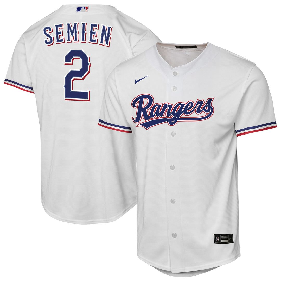 Texas Rangers Marcus Semien Nike Youth Home Replica Player Jersey - White