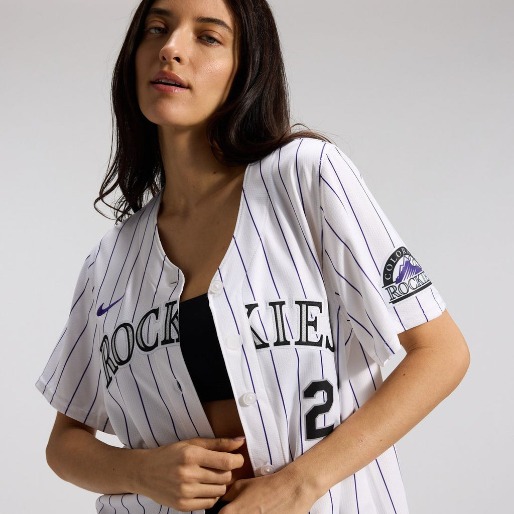 Colorado Rockies Kris Bryant Nike Women's Home Limited Player Jersey - White