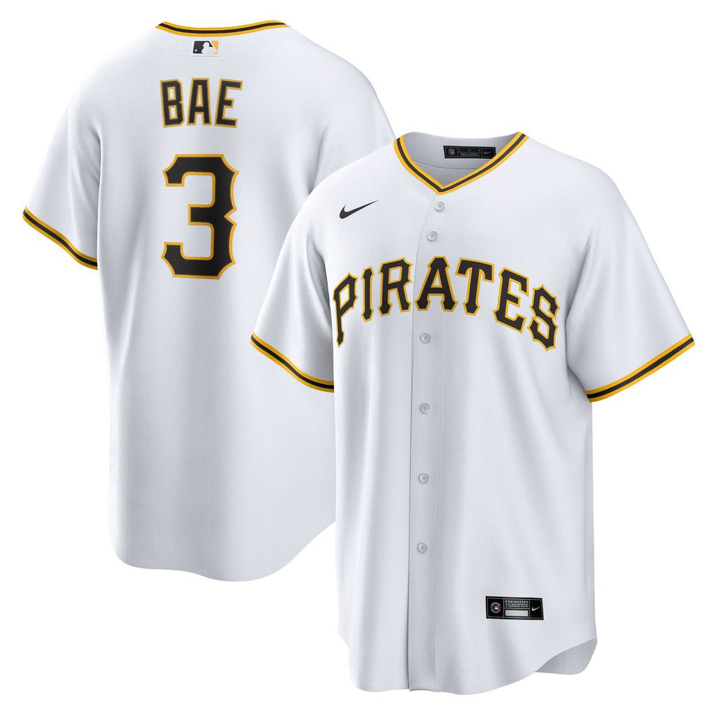 Pittsburgh Pirates Ji - Hwan Bae Nike Replica Player Jersey - White