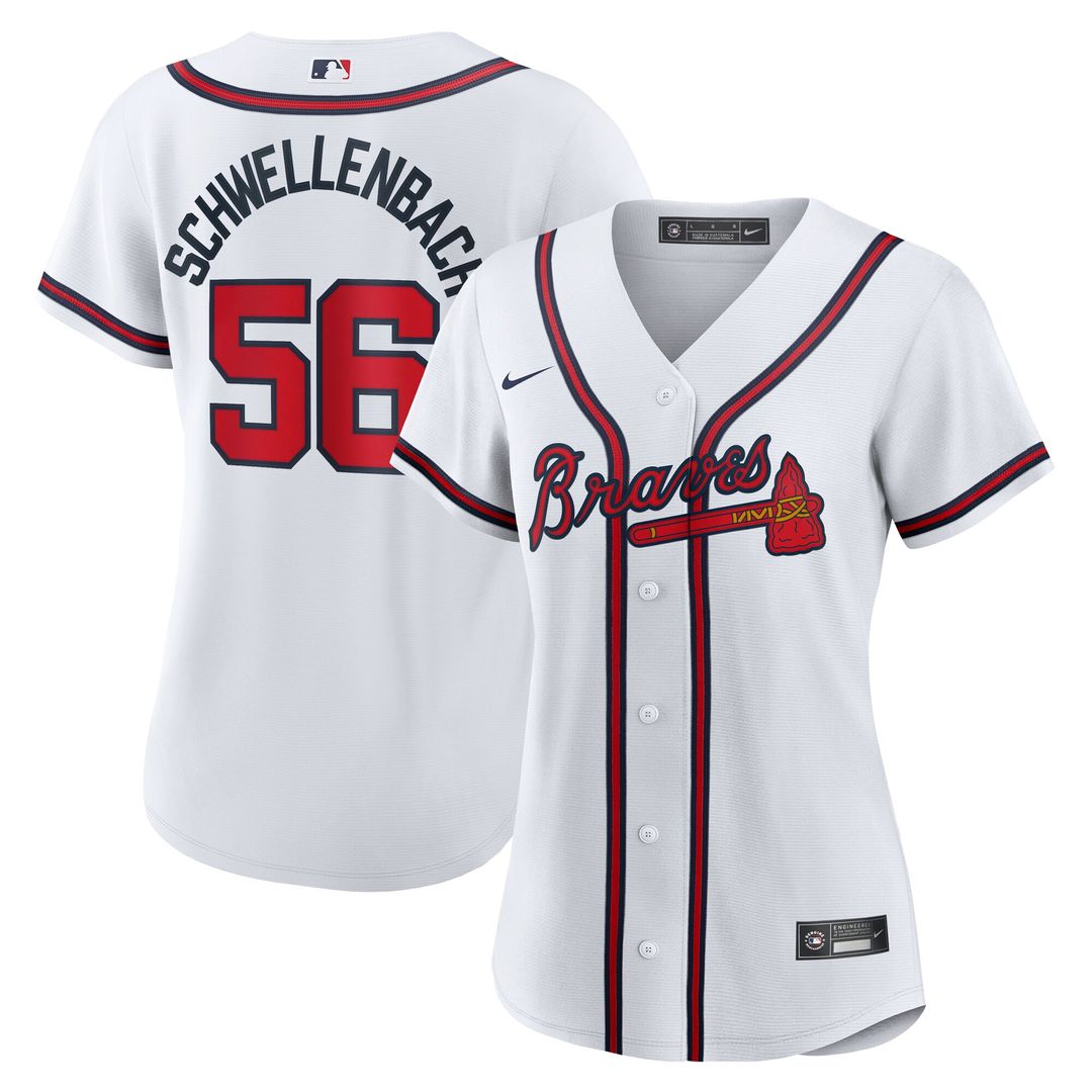 Atlanta Braves Spencer Schwellenbach Nike Women's Home Replica Jersey - White