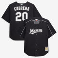 Miami Marlins Miguel Cabrera Mitchell & Ness Big & Tall Cooperstown Mesh Batting Practice Jersey - Black