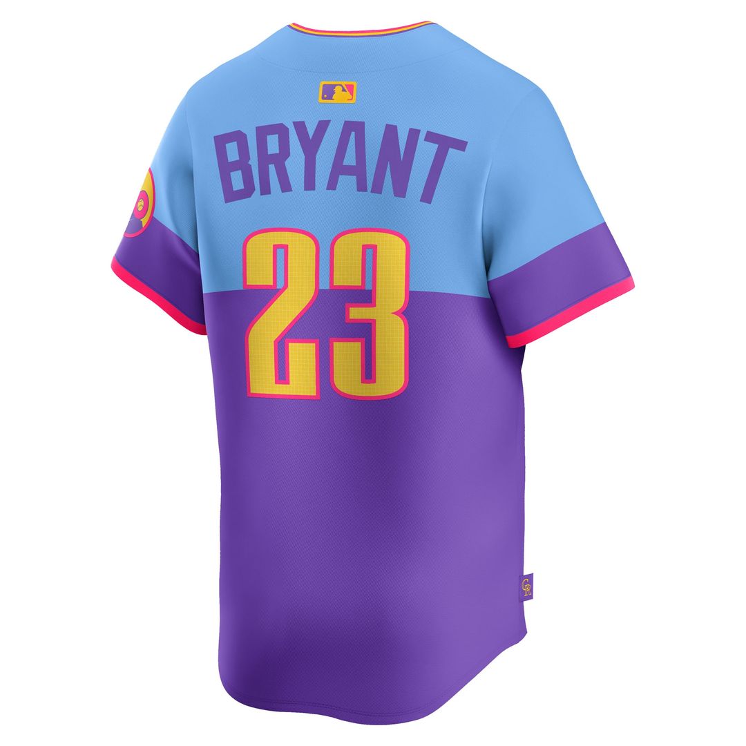 Colorado Rockies Kris Bryant Nike 2025 City Connect Limited Player Jersey - Purple/Light Blue
