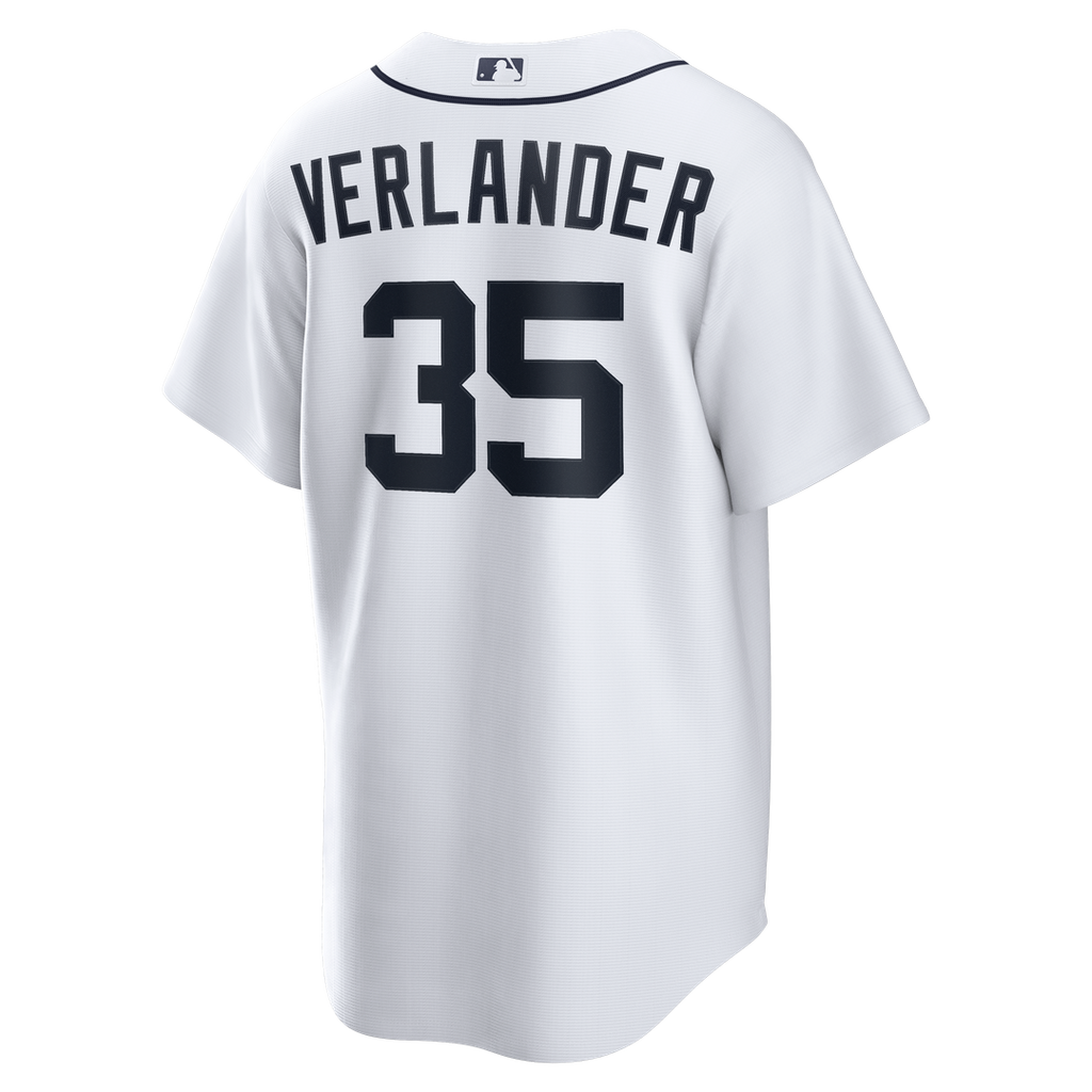 Detroit Tigers Justin Verlander Nike Home Replica Jersey - White