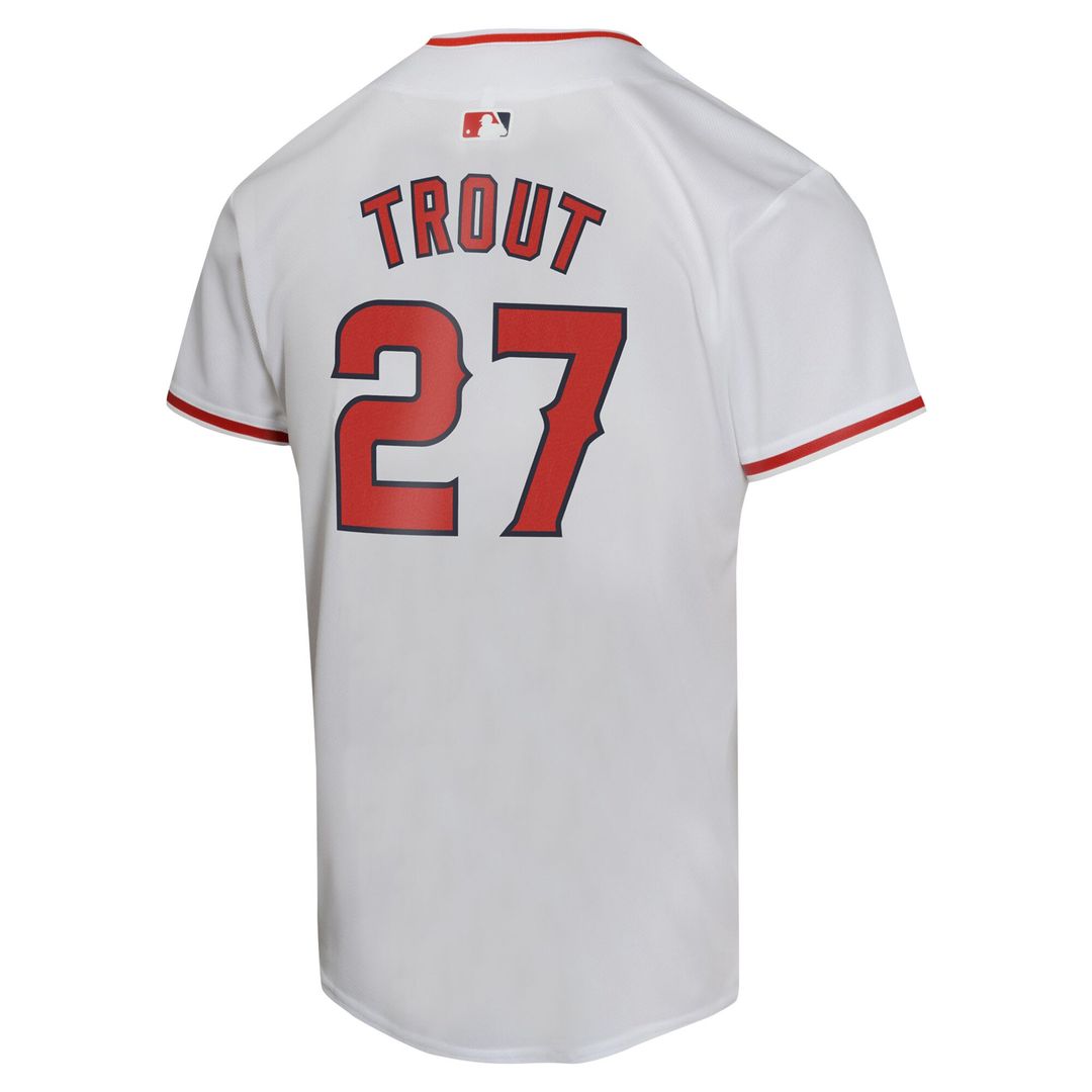 Los Angeles Angels Mike Trout Nike Youth Home Game Player Jersey - White