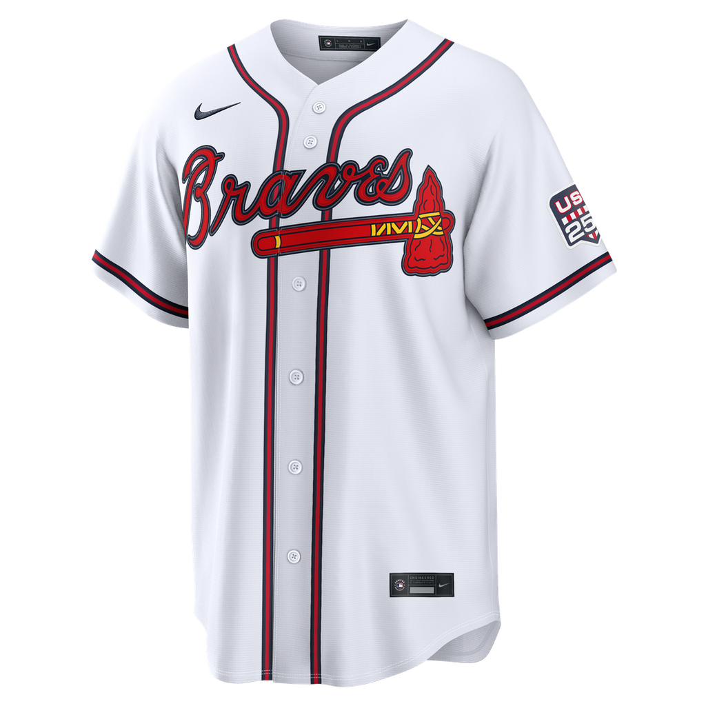Atlanta Braves Drake Baldwin Nike USA 250 Fourth of July Home Stadium Jersey - White