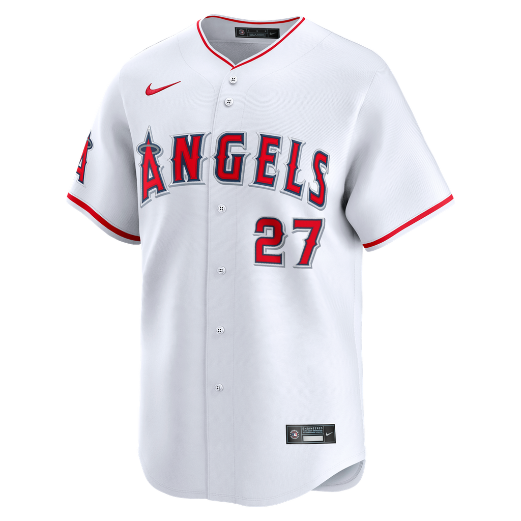 Los Angeles Angels Mike Trout Nike Home Limited Player Jersey - White