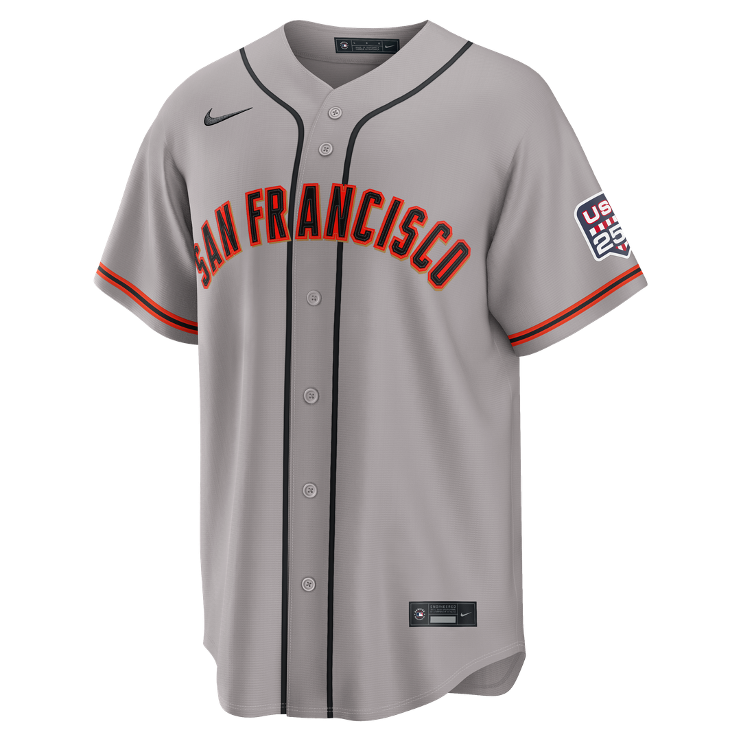 San Francisco Giants Jung Hoo Lee Nike USA 250 Fourth of July Road Stadium Jersey - Gray
