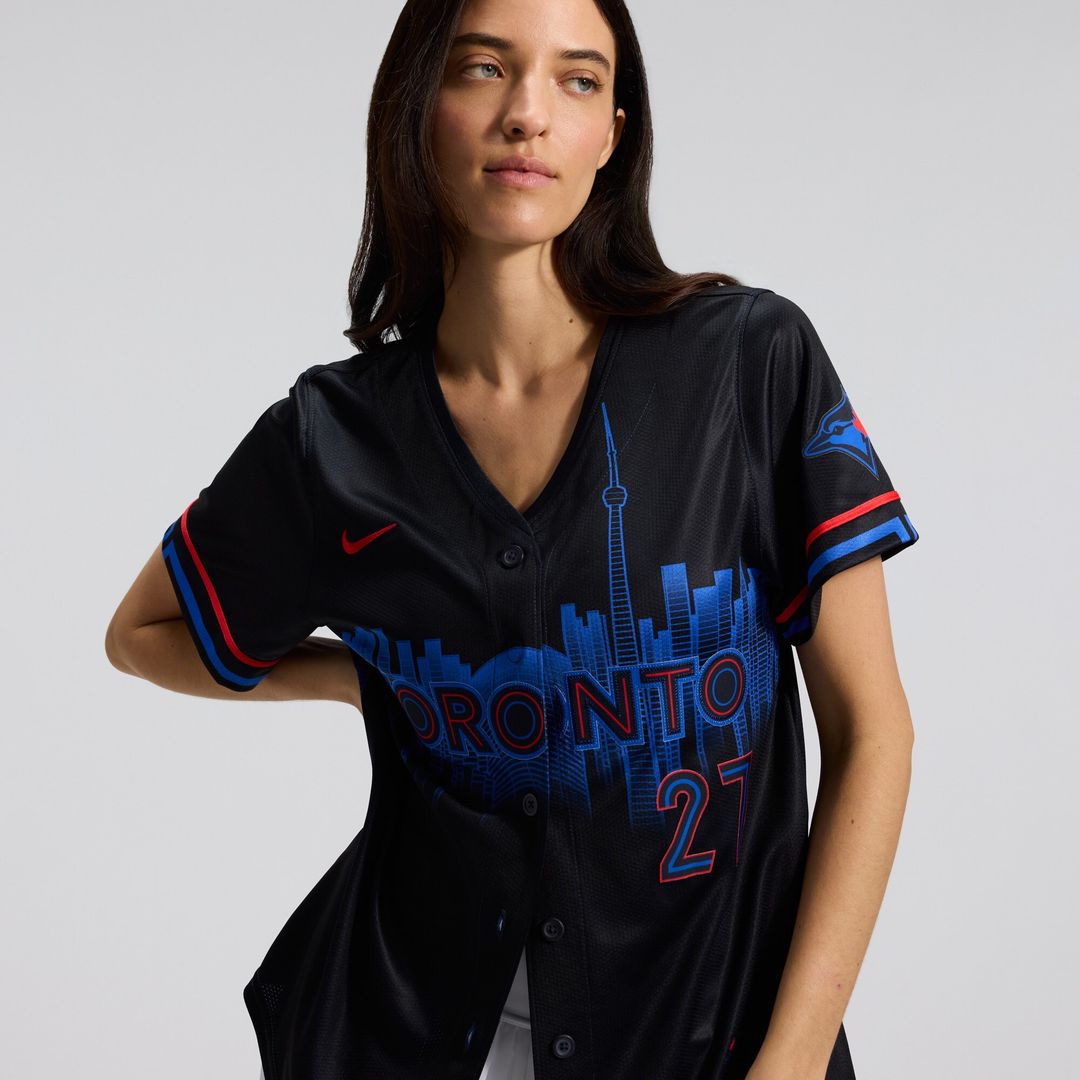 Toronto Blue Jays Vladimir Guerrero Jr. Nike Women's 2024 City Connect Limited Player Jersey - Navy