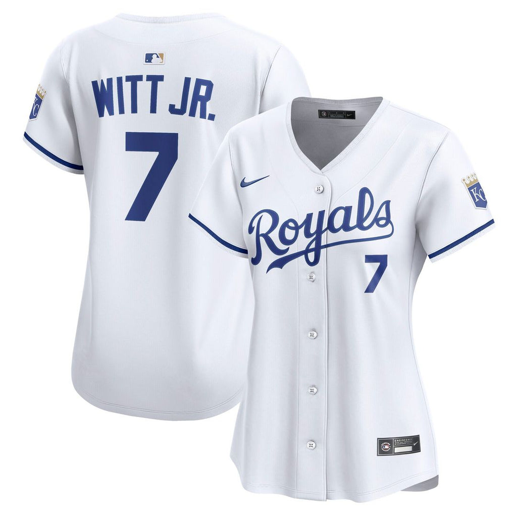 Kansas City Royals Bobby Witt Jr. Nike Women's Home Limited Player Jersey - White