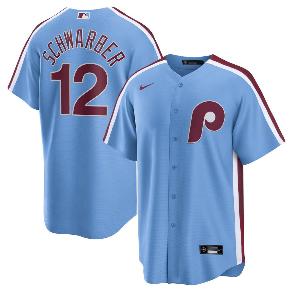 Philadelphia Phillies Kyle Schwarber Nike Alternate, 1st Replica Jersey - Light Blue