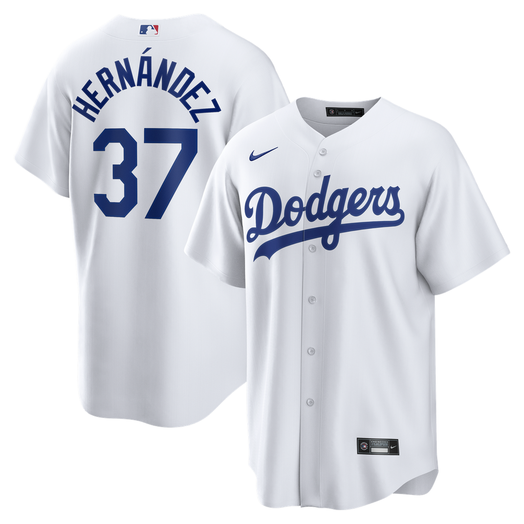 Los Angeles Dodgers Teoscar Hernández Nike Home Replica Jersey - White