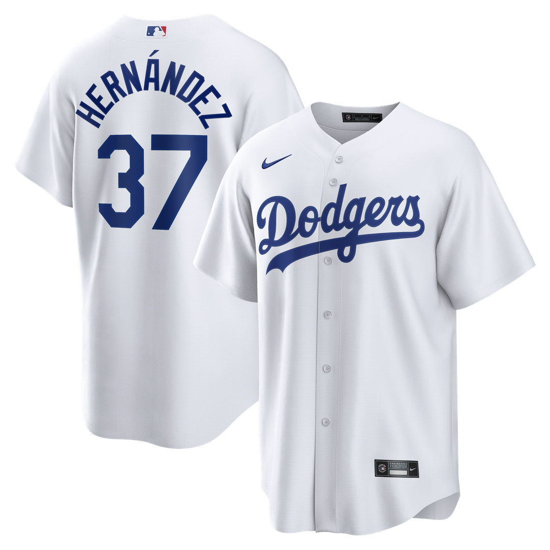 Los Angeles Dodgers Teoscar Hernández Nike Home Replica Jersey - White