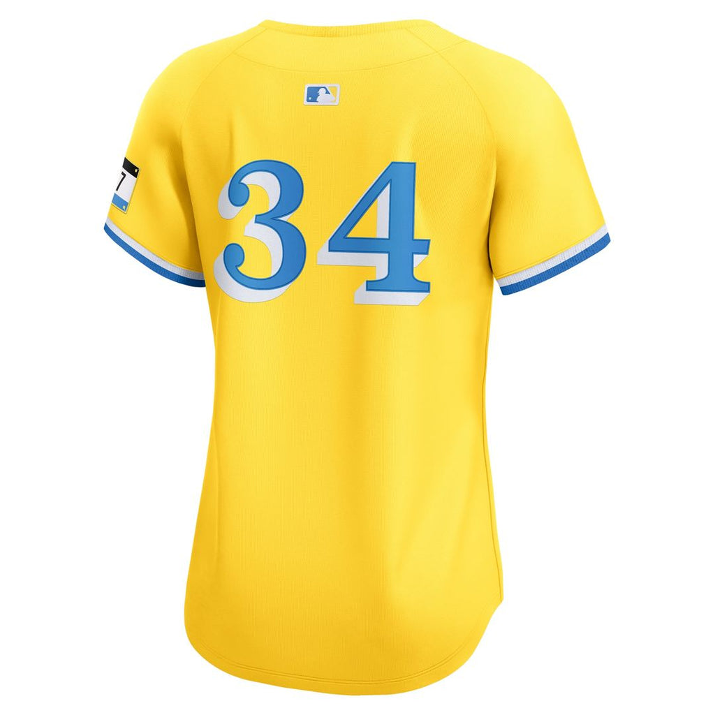 Boston Red Sox David Ortiz Nike Women's City Connect Limited Jersey - Gold