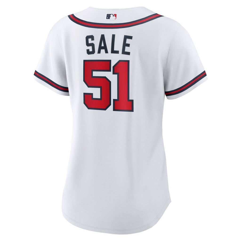 Atlanta Braves Chris Sale Nike Women's Home Replica Jersey - White