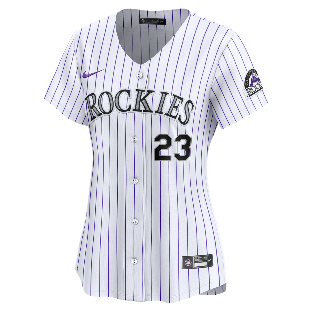 Colorado Rockies Kris Bryant Nike Women's Home Limited Player Jersey - White