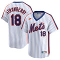 New York Mets Darryl Strawberry Nike Throwback Cooperstown Limited Jersey - White