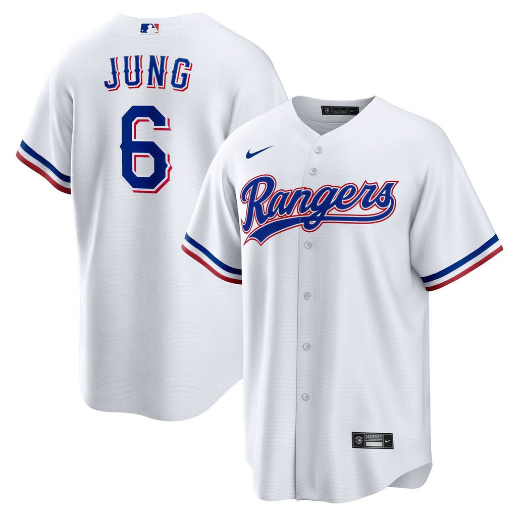 Texas Rangers Josh Jung Nike Replica Player Jersey - White