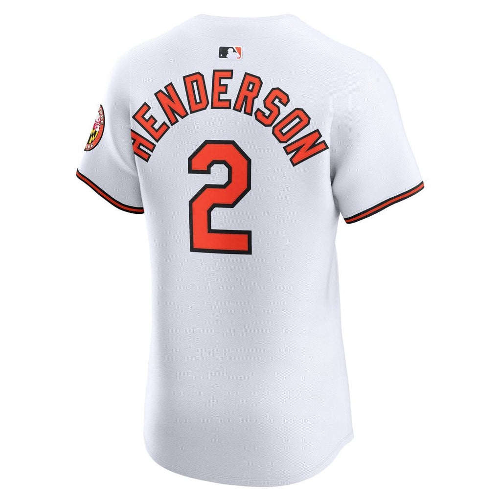 Baltimore Orioles Gunnar Henderson Nike Home Elite Jersey - White