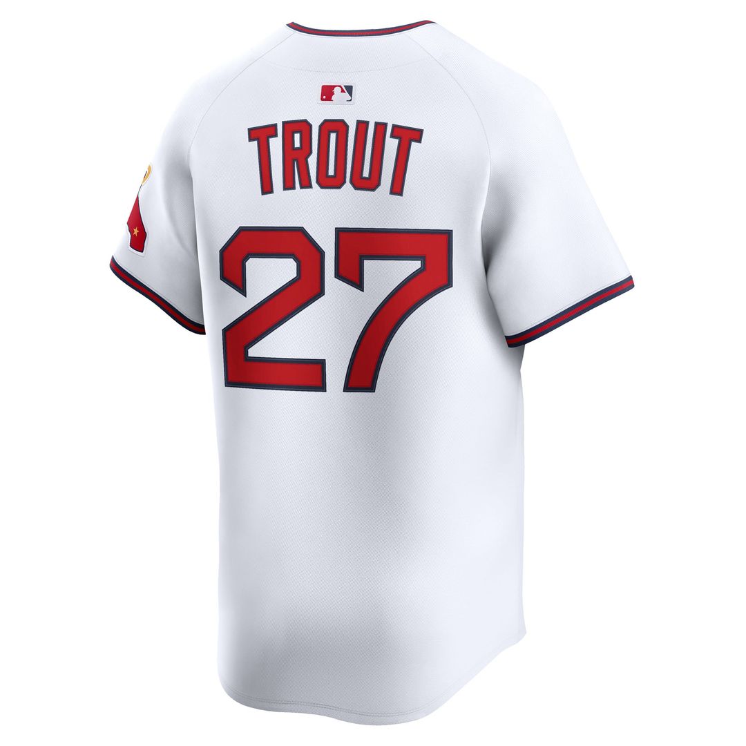 Los Angeles Angels Mike Trout Nike Alternate Limited Jersey - White