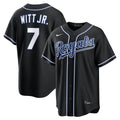 Kansas City Royals Bobby Witt Jr. Nike Fashion Replica Black Out Jersey