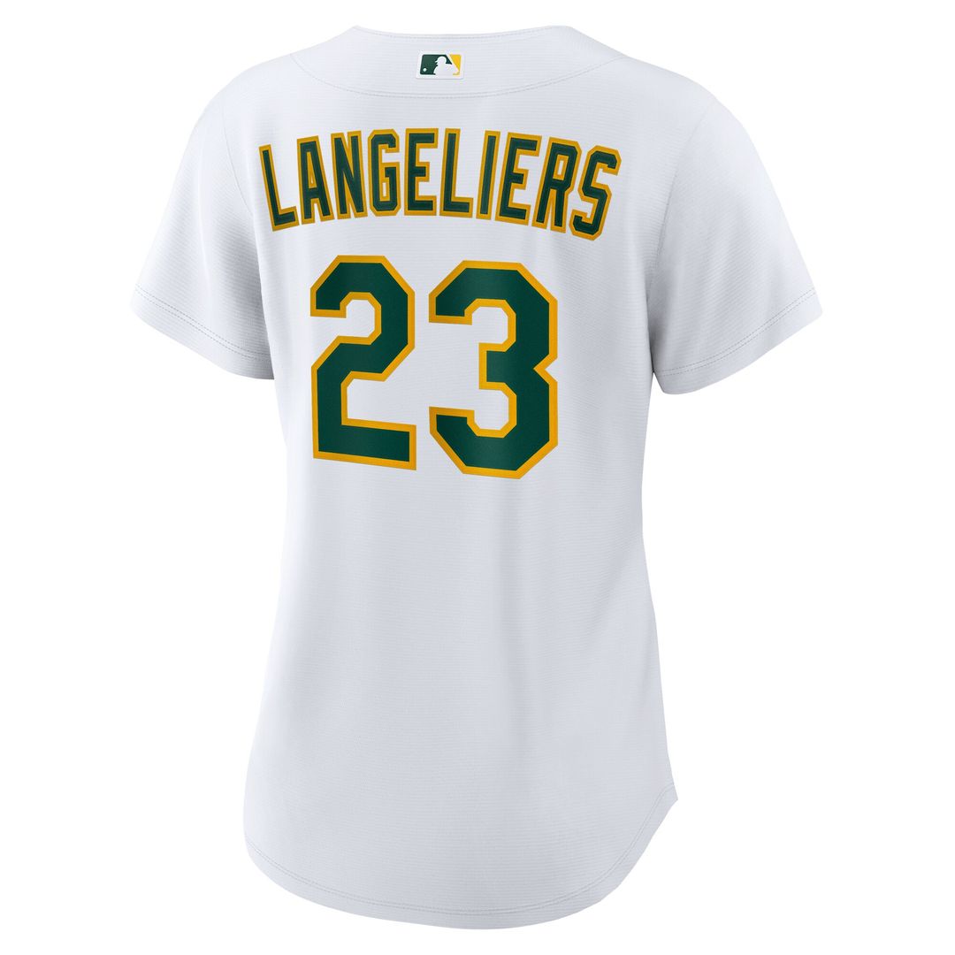 Athletics Shea Langeliers Nike Women's Home Replica Jersey - White