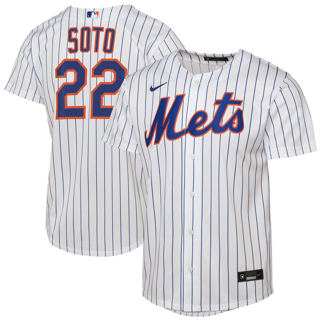 New York Mets Juan Soto Nike Youth Home Replica Player Jersey - White