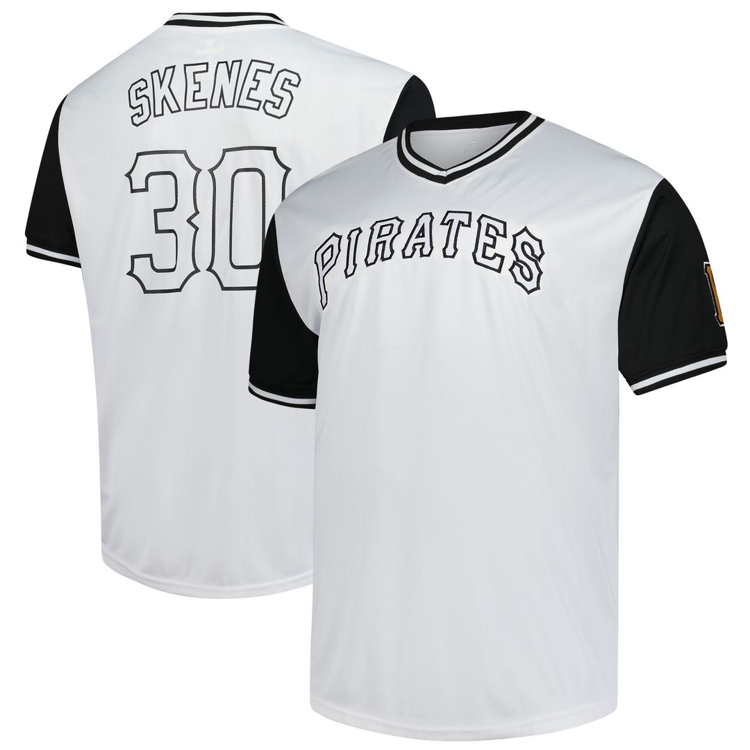 Pittsburgh Pirates Paul Skenes Profile Big & Tall Name & Number Jersey - White