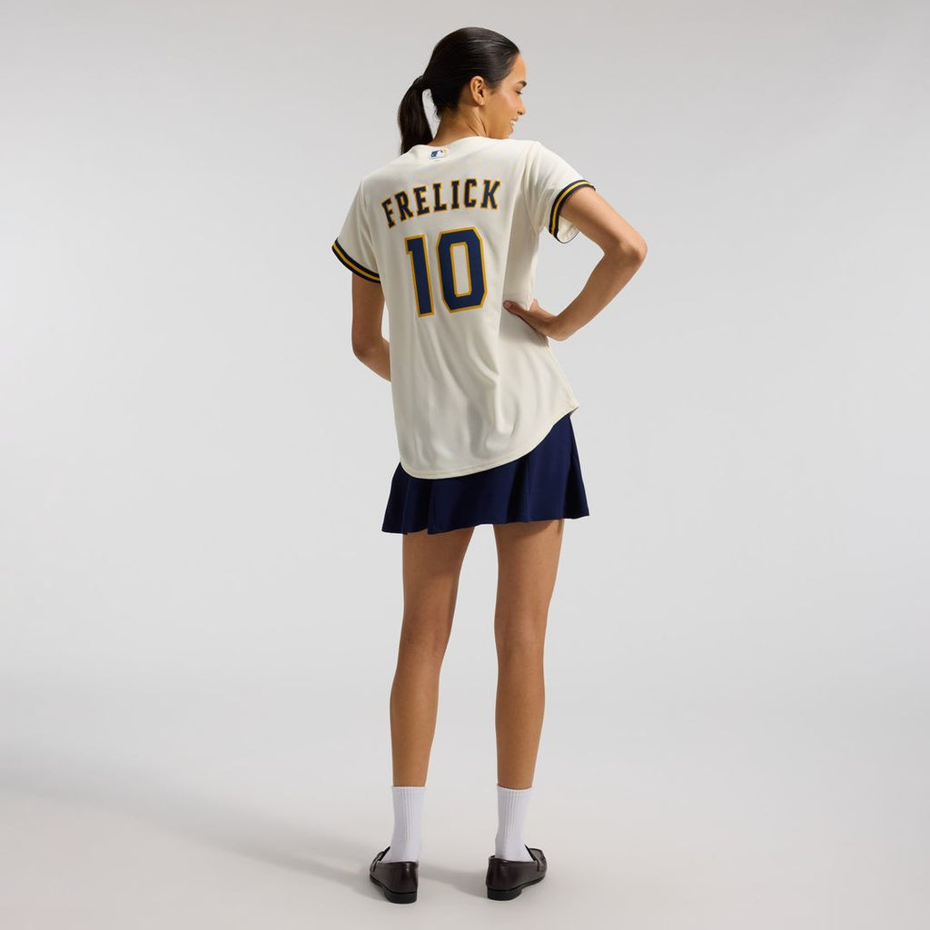 Milwaukee Brewers Sal Frelick Nike Women's Home Replica Jersey - Cream