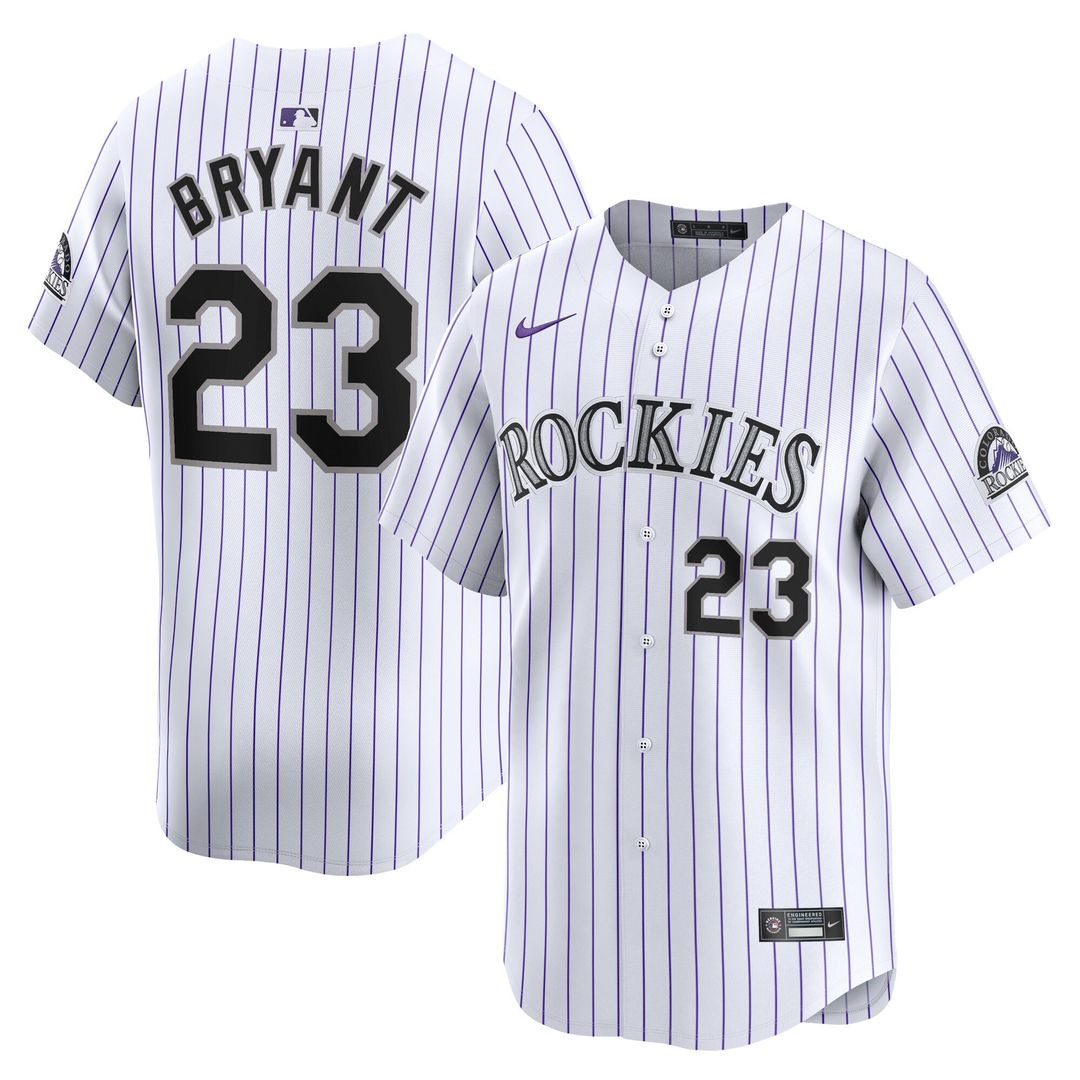 Colorado Rockies Kris Bryant Nike Home Limited Player Jersey - White