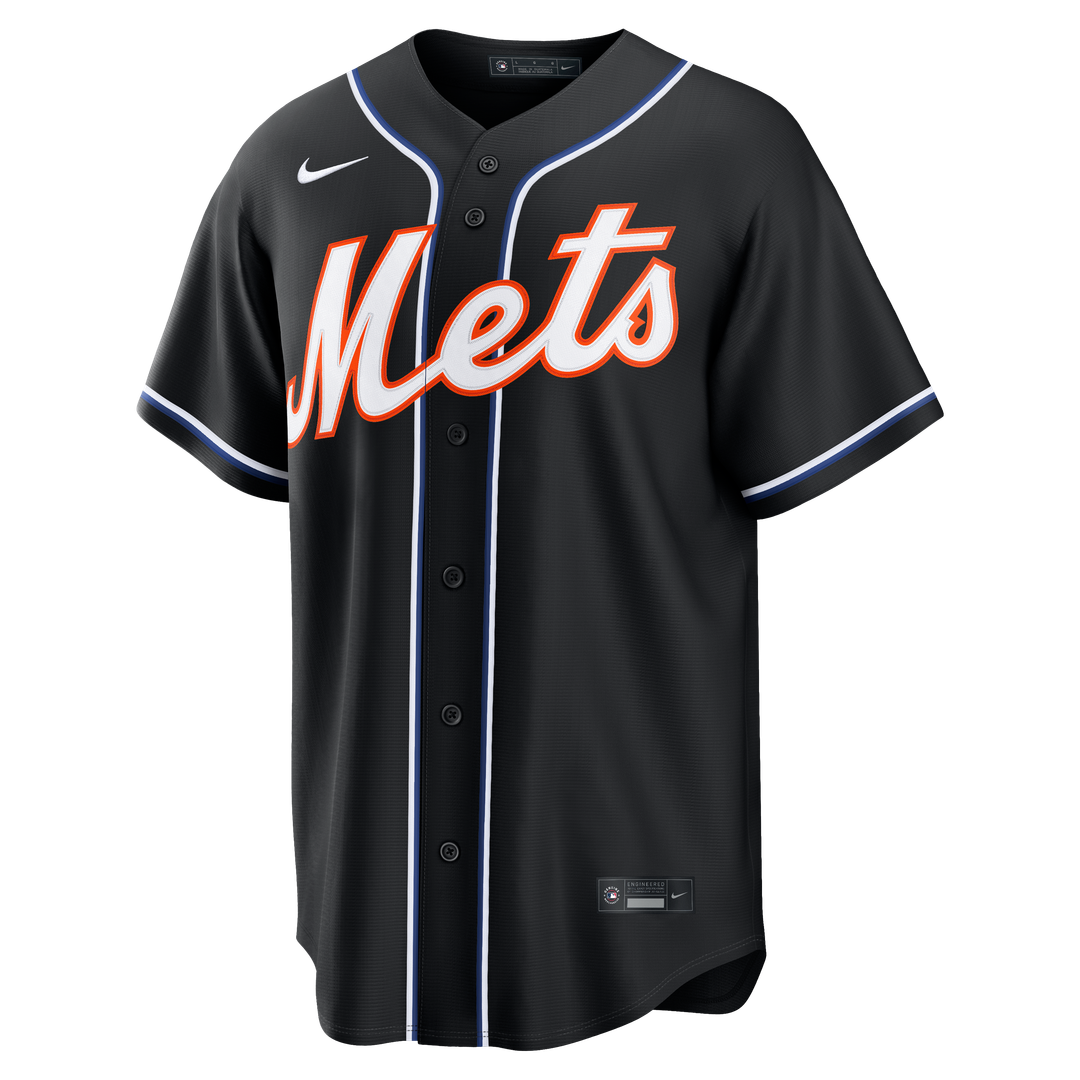 New York Mets Juan Soto Nike Fashion Replica Black Out Jersey
