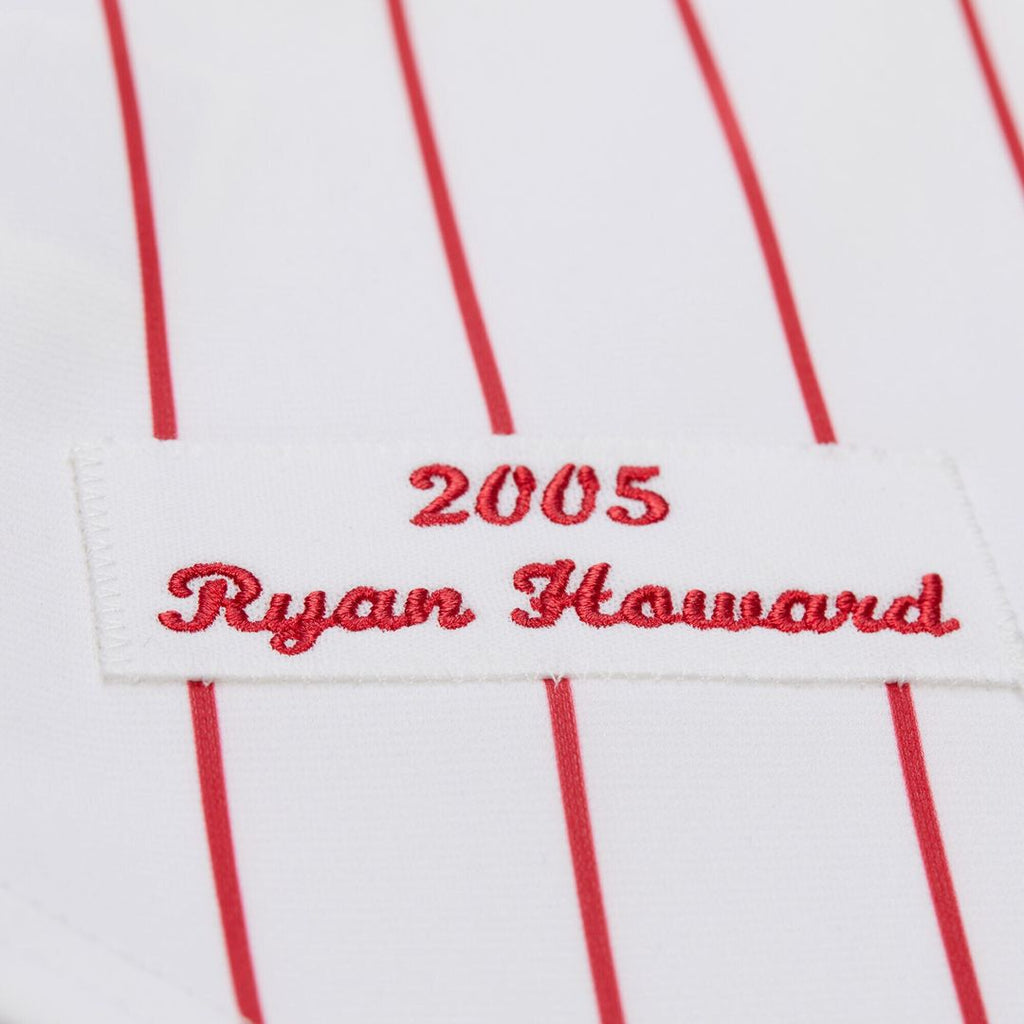 Philadelphia Phillies Ryan Howard Mitchell & Ness Cooperstown Authentic Jersey – White