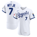 Kansas City Royals Bobby Witt Jr. Nike Home Authentic Sponsor Patch Jersey - White