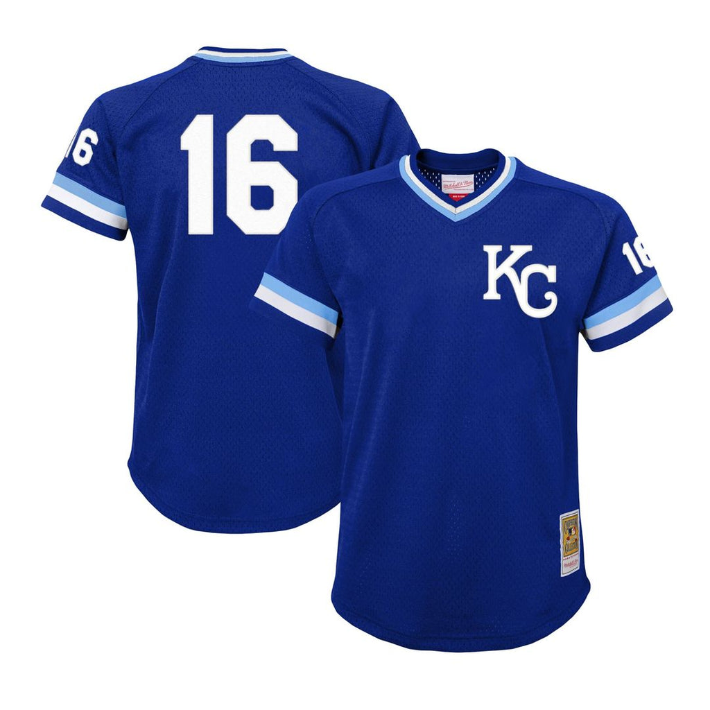 Kansas City Royals Bo Jackson Mitchell & Ness Youth Cooperstown Mesh Batting Practice Jersey - Royal
