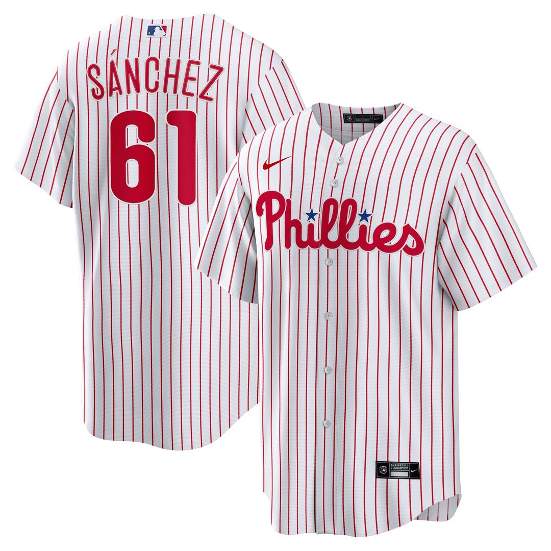 Philadelphia Phillies Cristopher Sanchez Nike Home Replica Jersey - White