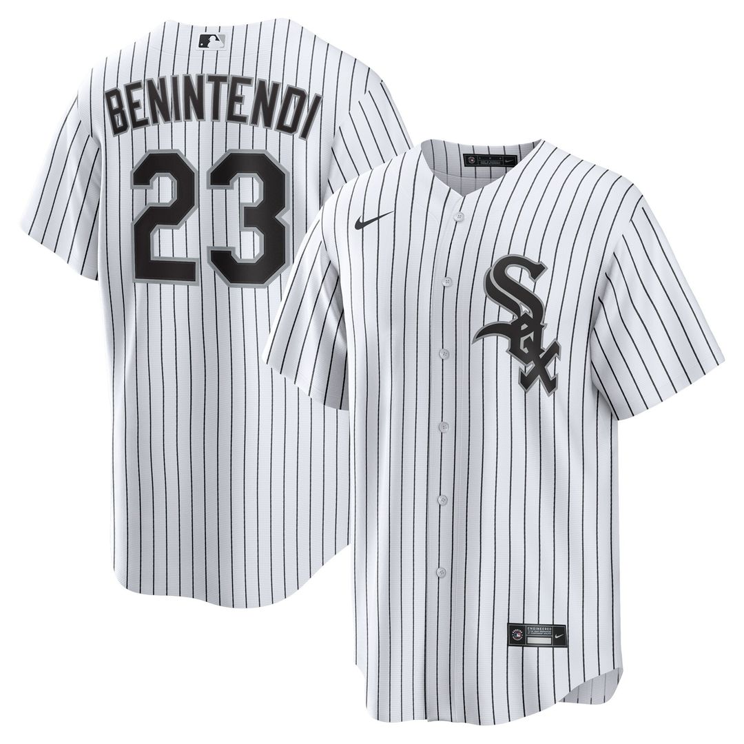 Chicago White Sox Andrew Benintendi Nike Home Player Jersey - White/Black
