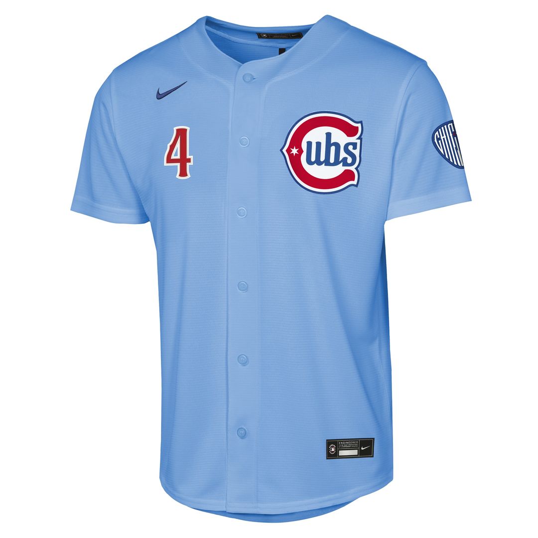 Chicago Cubs Pete Crow - Armstrong Nike Youth Alternate 2 Stadium Jersey - Light Blue