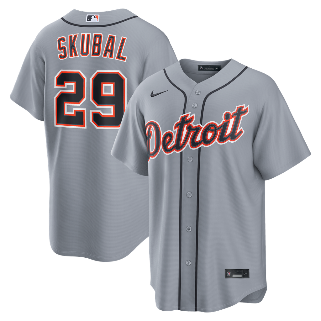 Detroit Tigers Tarik Skubal Nike Road Replica Jersey - Gray