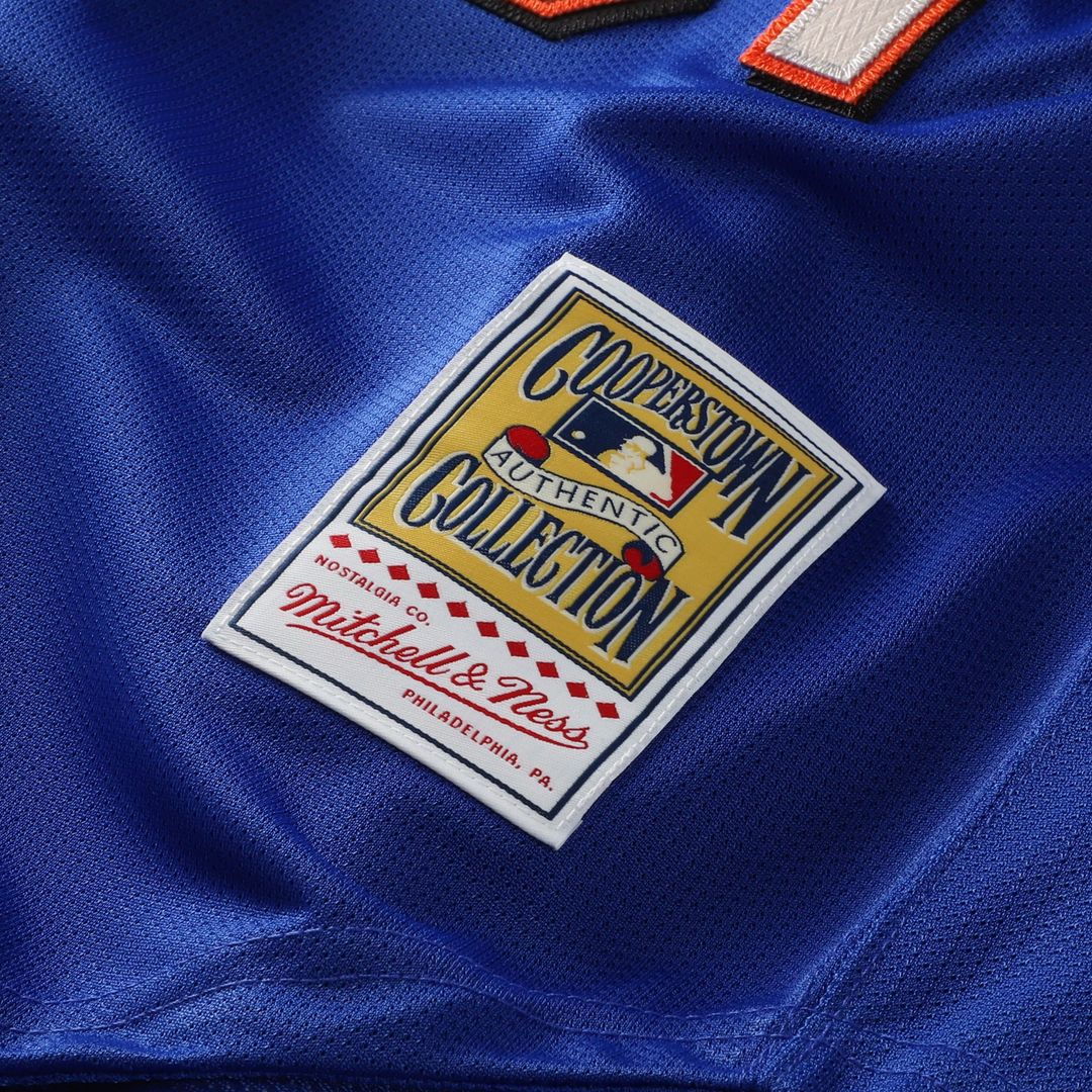 New York Mets Mike Piazza Mitchell & Ness Cooperstown Mesh Batting Practice Button - Up Jersey - Royal