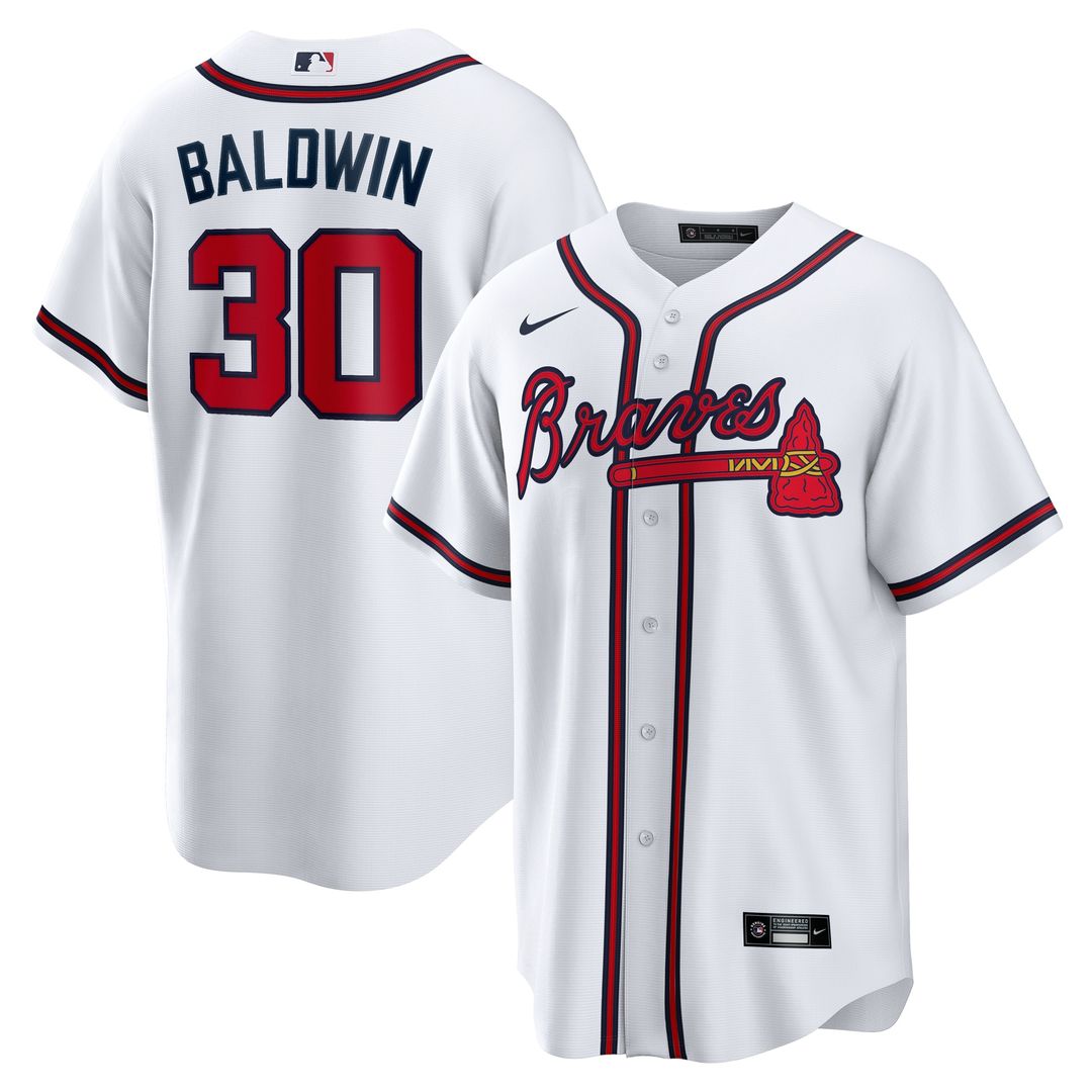 Atlanta Braves Drake Baldwin Nike Home Replica Jersey - White