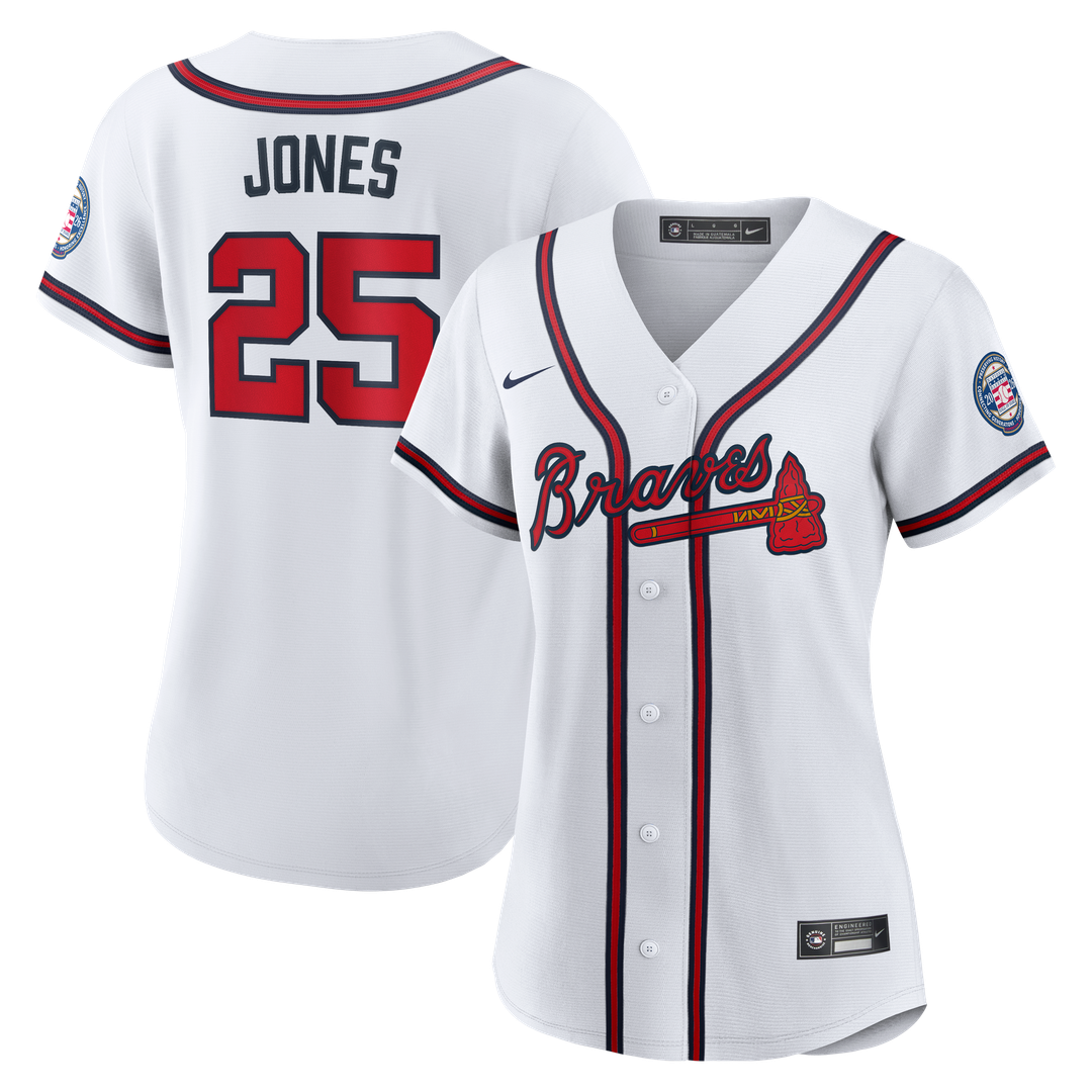 Atlanta Braves Andruw Jones Nike Women's 2026 Baseball Hall of Fame Retired Player Replica Jersey - White