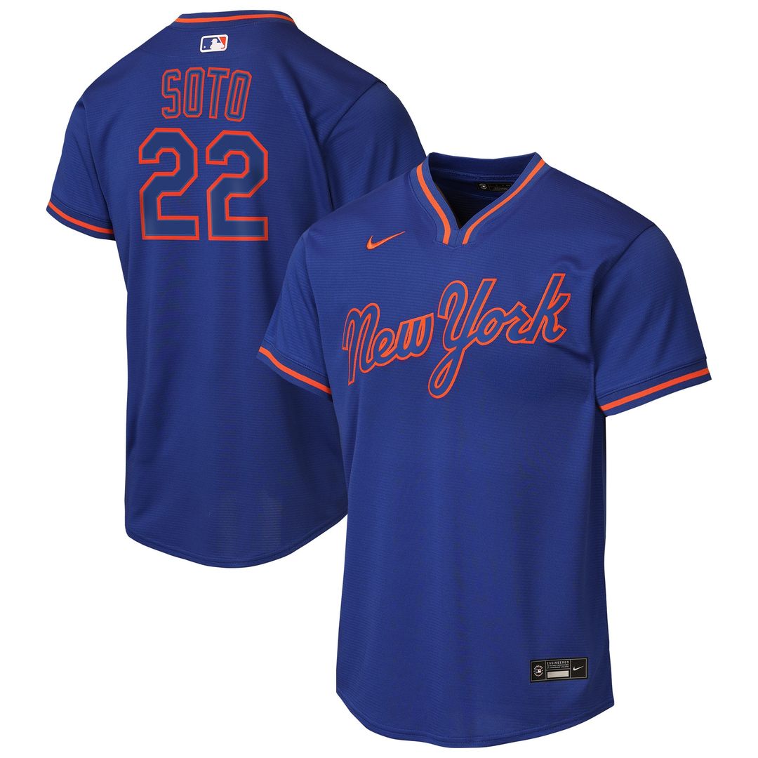 New York Mets Juan Soto Nike Youth Road Replica Jersey - Gray
