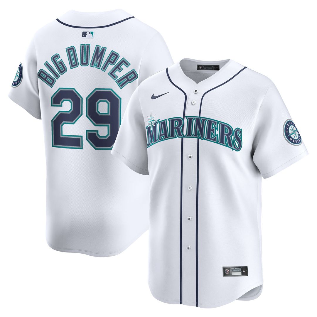 Seattle Mariners Cal Raleigh Nike Home Limited Player Jersey - White